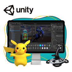 Мир игр на Unity 2D на популярном движке + AI-помощники - КИБЕРшкола программирования для детей, компьютерные курсы для школьников, начинающих и подростков - KIBERone г. Вологда