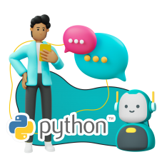 Умный чат-бот на Python - КИБЕРшкола программирования для детей, компьютерные курсы для школьников, начинающих и подростков - KIBERone г. Вологда